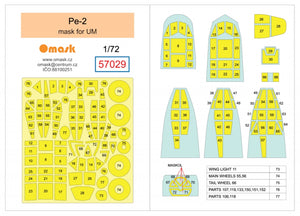 Omask 57029 Pe-2 mask (for UM) 1/72 – immagine 2