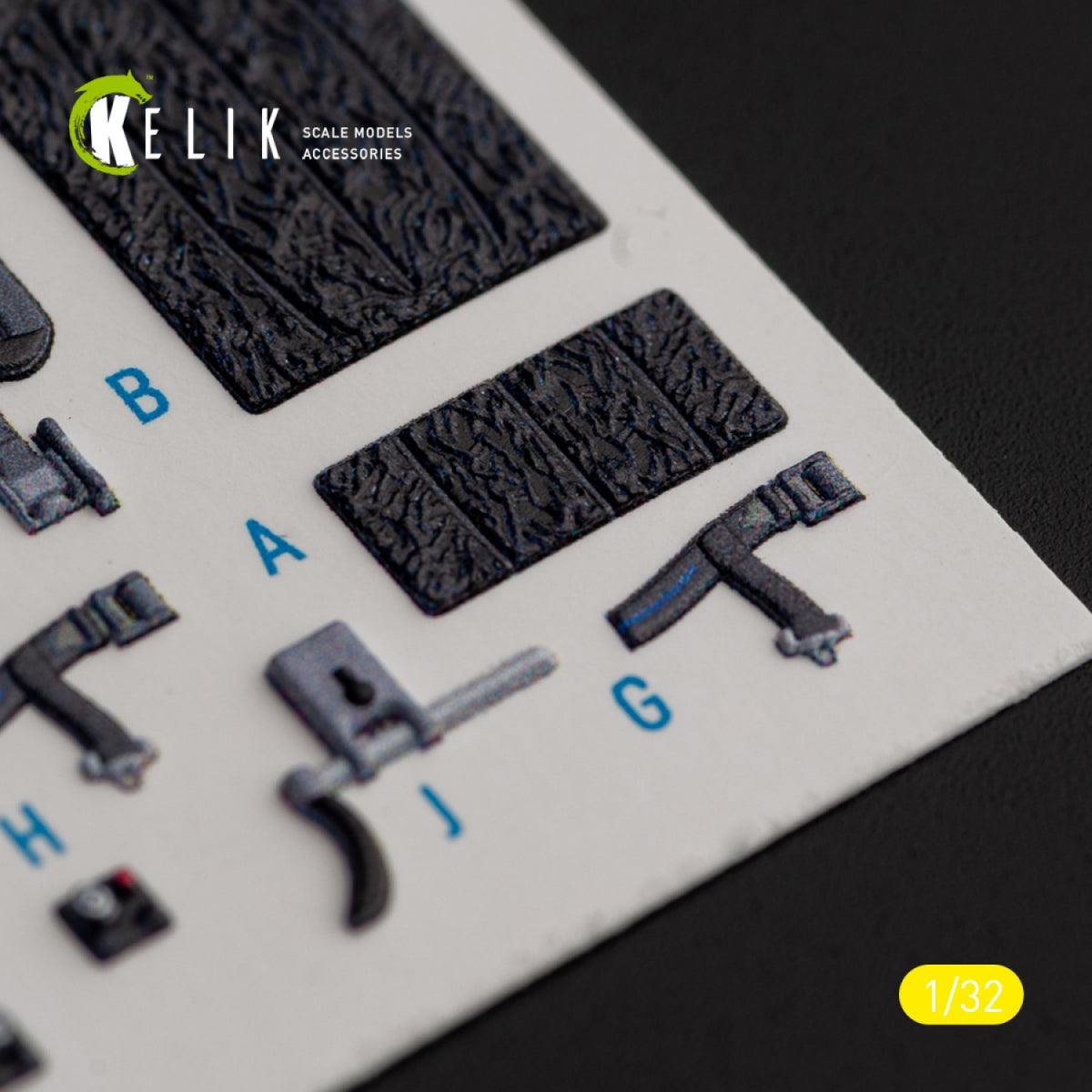 KELIK K32026 F-16I &amp;quot;Sufa&amp;quot; - interior 3D decals for Academy kit 1/32 – imagen 11