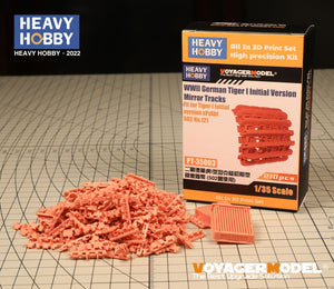 Heavy Hobby PT35003 WWII German Tiger I Initial Version Mirror Tracks Fit for Dragon 6262, 6600. RFM 5075, 5078 1/35 – imagen 2