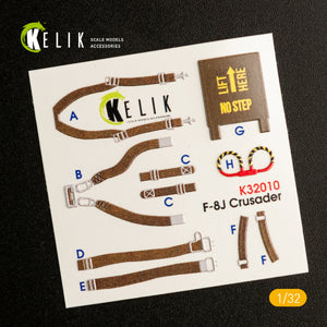 KELIK K32010 F-8J CRUSADER- INTERIOR 3D DECAL FOR TRUMPETER KIT 1/32 – immagine 2