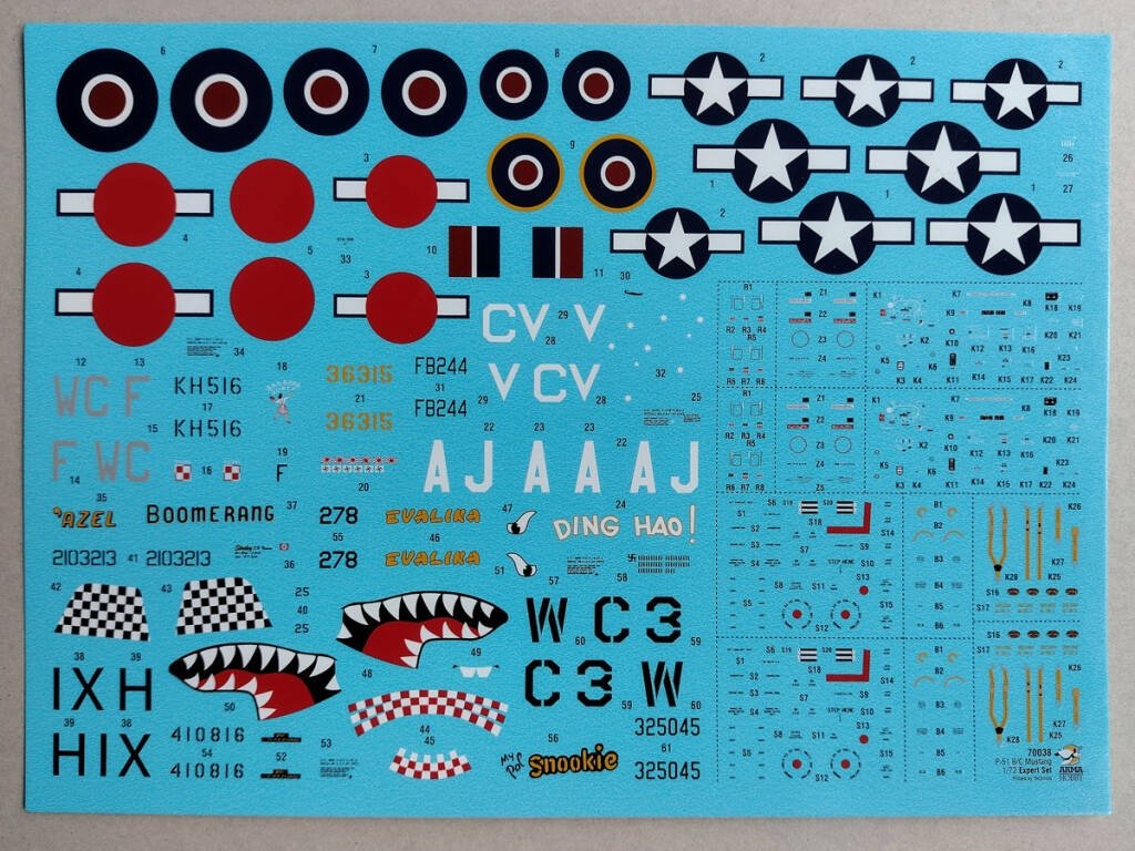 Arma Hobby 70038 P-51 B/C Mustang™ Expert Set 1/72 – immagine 14