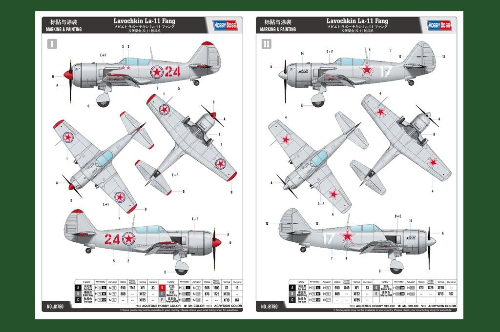 Hobby Boss 81760 Lavochkin La-11 Fang 1/48 – imagen 3