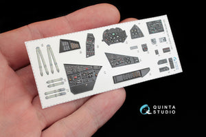 Quinta Studio QD48036 Mi-24V NATO (black panels) 3D-Printed &amp;amp; coloured Interior on decal paper (for Zvezda kit) 1/48 – Bild 2