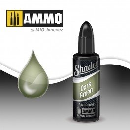 MUNITIONS de Mig Jimenez A.MIG 0866 VERT FONCÉ SHADER 10ML