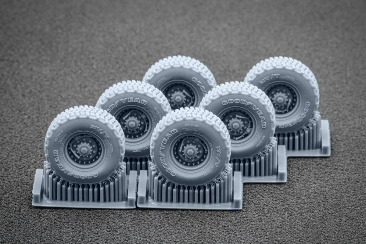 ScaleX WM 72003S Himars CTIS Sagged wheel set (for Foreart, Meng) 1/72
