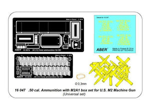 Aber 16047 50 cal. Ammunition with M2A1 box set for U.S. M2 Machine Gun 1/16 – imagen 11
