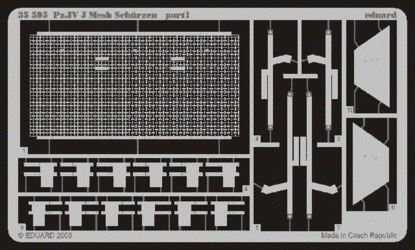 Eduard 35595 Schurzen mesh Pz. IV Ausf. J 1/35 Tamiya – Bild 2