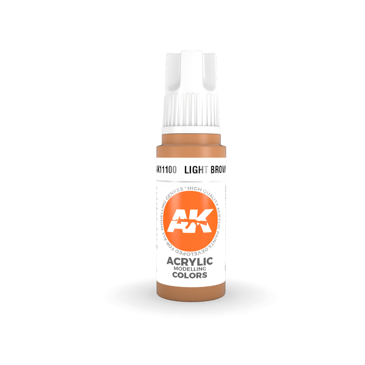 AK Interactive AK11100 LIGHT BROWN – STANDARD 17ml – immagine 3