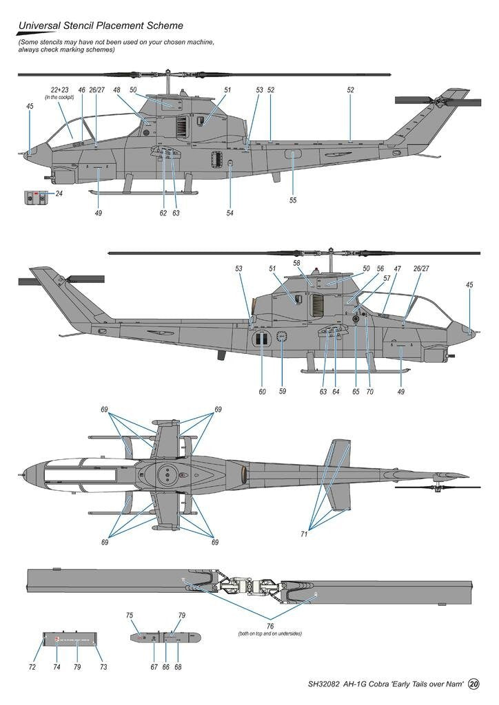 Special Hobby 32082 AH-1G Cobra ‘Early Tails over Vietnam’ Hi-Tech Kit 1/32 – immagine 7