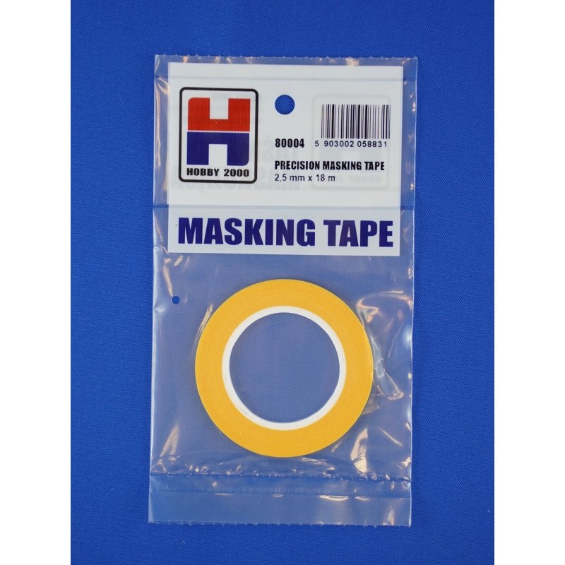 Ruban de masquage de précision Hobby 2000 80004, 2,5 mm x 18 m