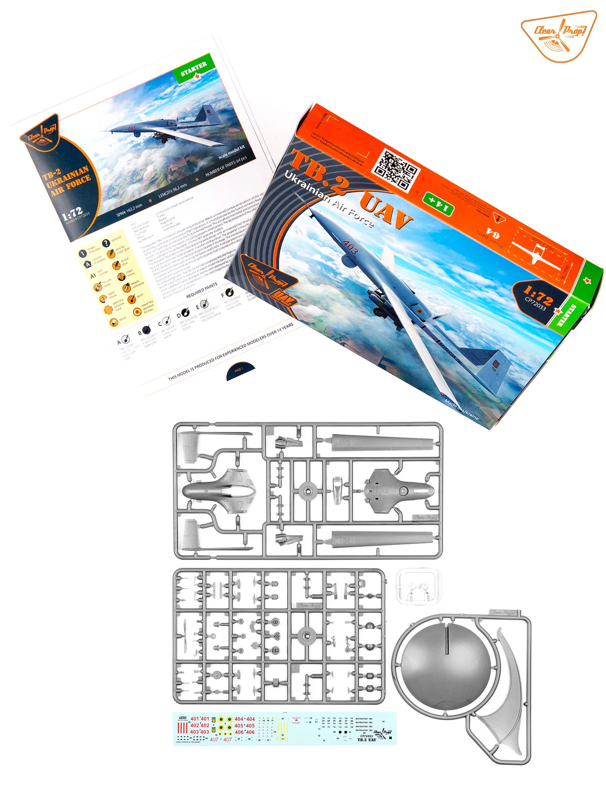 Clear Prop! CP72033 TB.2 UAV Ukrainian Air Force 1/72 – imagen 3