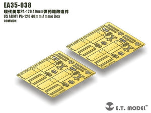 E.T. Model EA35-038 US ARMY PA-120 40mm Ammo Box 1/35 – imagen 4