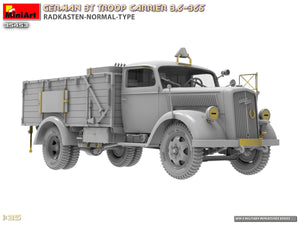Miniart 35453 German 3t Troop Carrier 3.6-36S Radkasten-Normal-Type 1/35 – immagine 9