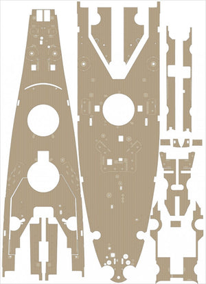 Pontos 20002WD1 USS BB-63 Missouri 1945 Wooden Deck set (Teak Tone) 1/200 – immagine 2