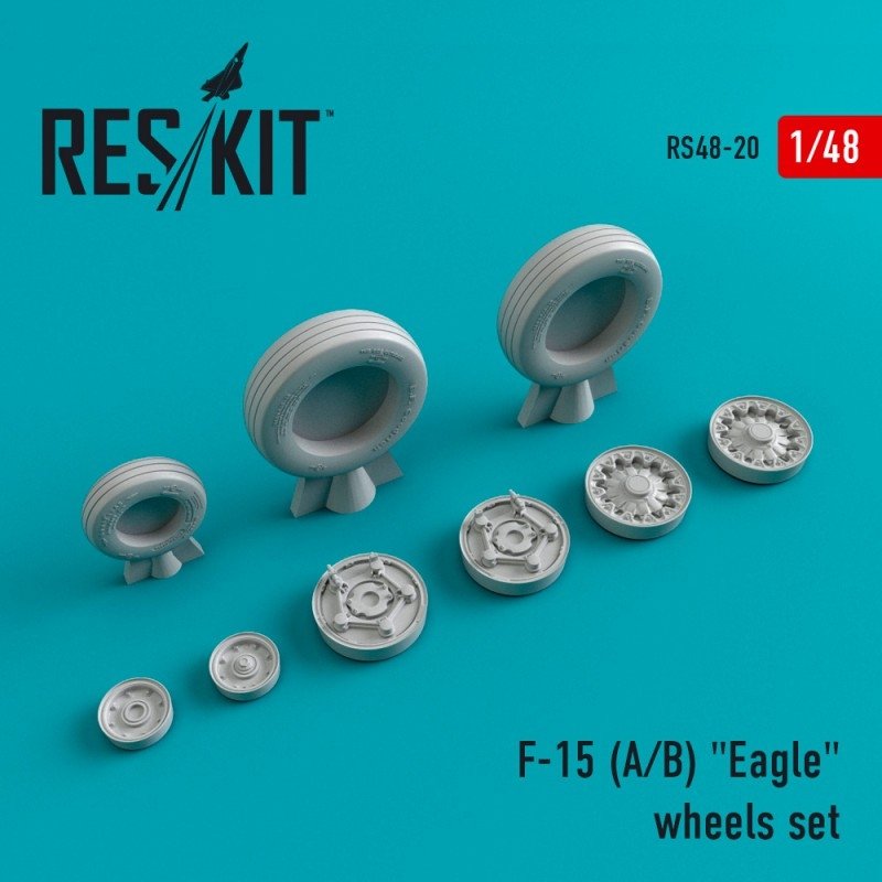 RESKIT RS48-0020 F-15 (A/B) "Eagle"resin wheels 1/48