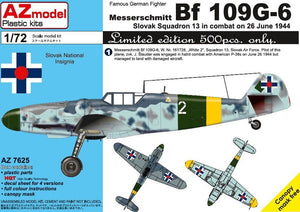 AZ Model AZ7625 Bf 109G-6 Slovak 13 Squadron 1/72