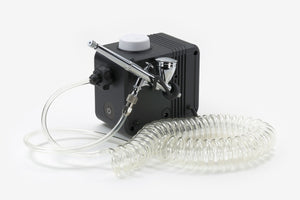 Tamiya 74563 SPRAY-WORK AIR COMPRESSOR ADV. W/Sparmax Airbrush Sx 0.3D – imagen 2