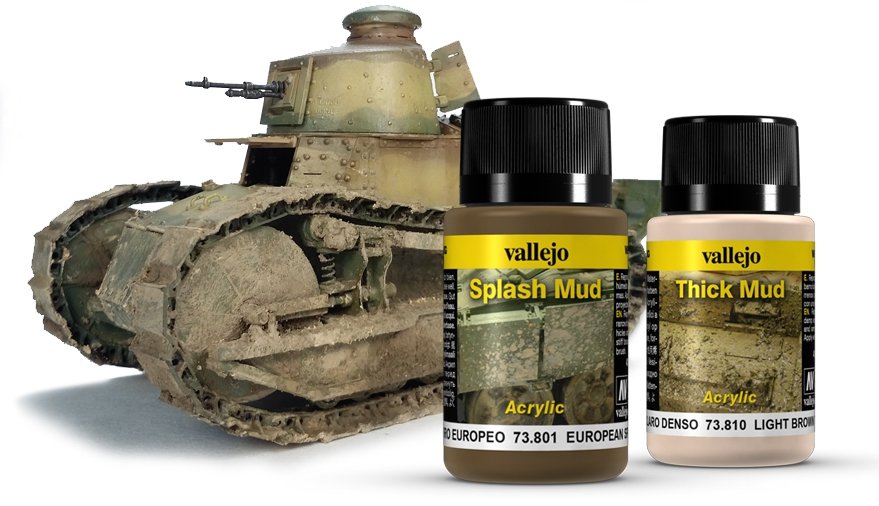 Vallejo 73807 Splash Mud - European Thick Mud 40ml – zdjęcie 3