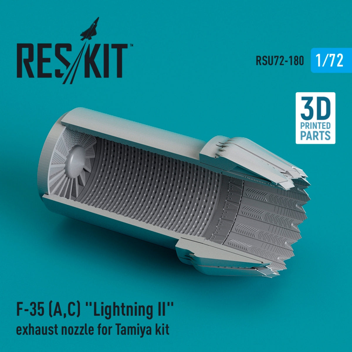 RESKIT RSU72-0180 F-35 (A,C) &amp;quot;LIGHTNING II&amp;quot; EXHAUST NOZZLE FOR TAMIYA KIT (3D PRINTED) 1/72 – imagen 2