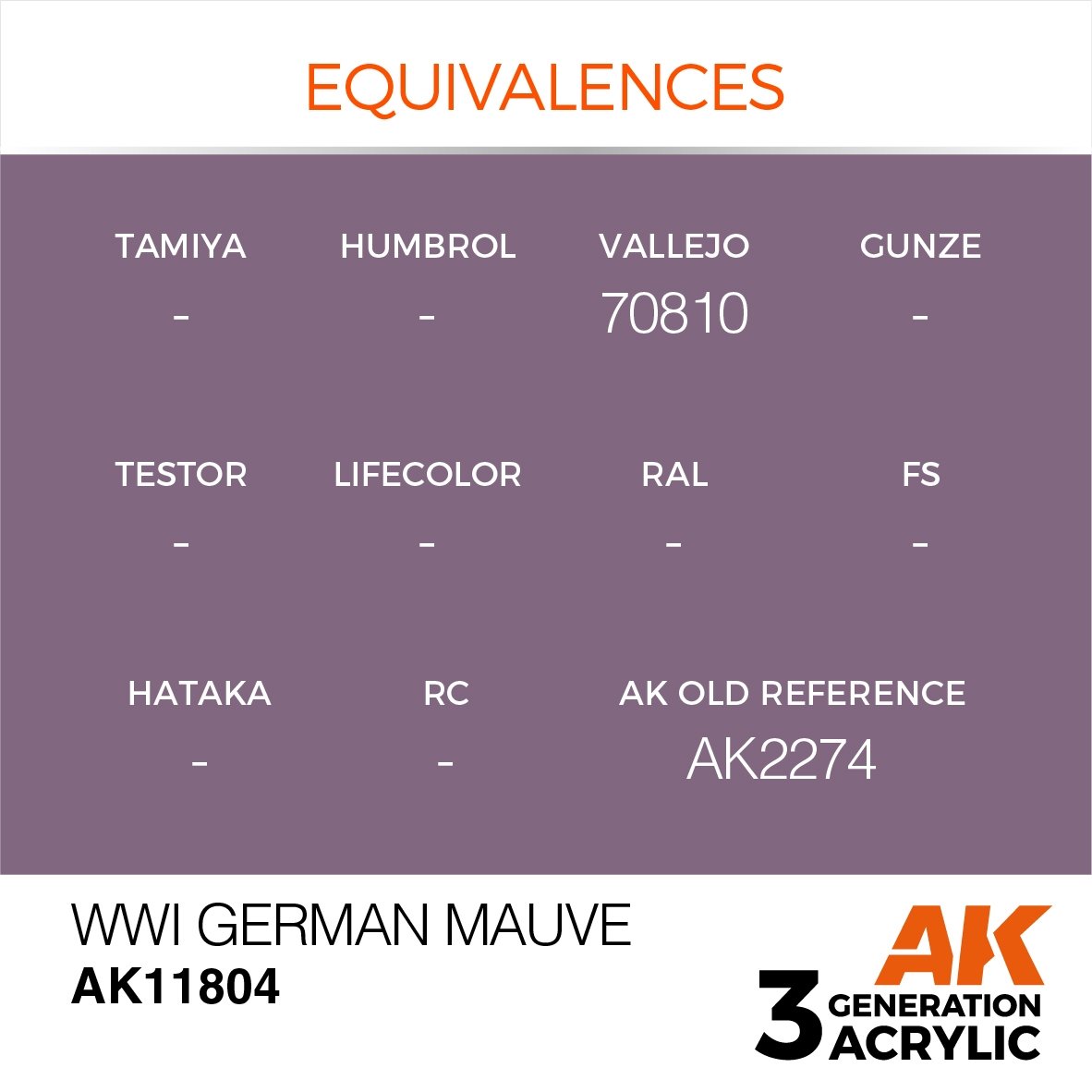 AK Interactive AK11804 WWI ALLEMAND MAUVE – AIR 17ml – image 3