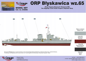 Mirage Hobby 840096 ORP Błyskawica wz.65 Okręt flagowy Marynarki Wojennej PRL MODEL SET 1/400 – imagen 2