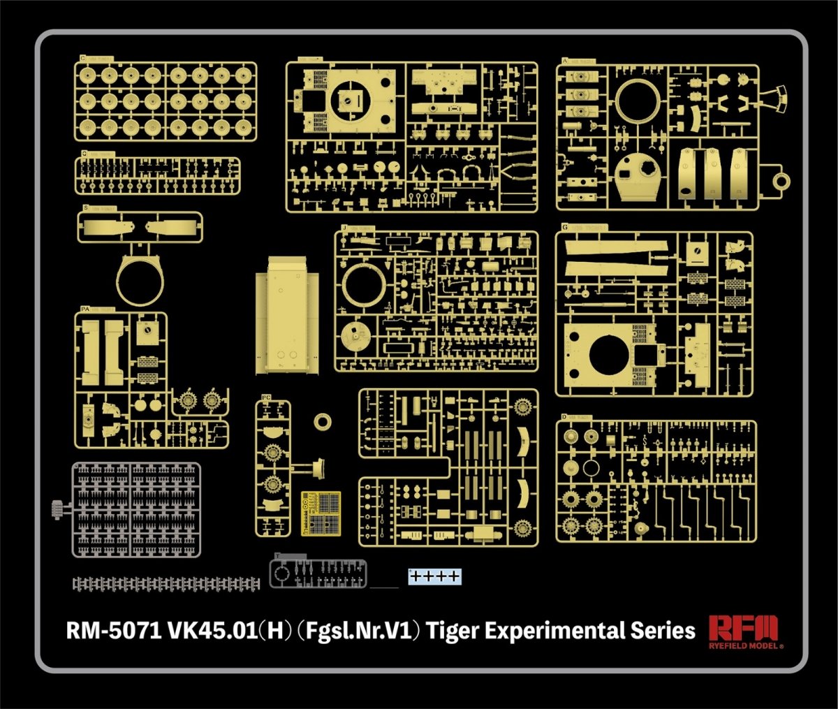 Rye Field Model 5071 VK45.01(H) (Fgsl.Nr.V1) Tiger Experimental Series 1/35 – imagen 4