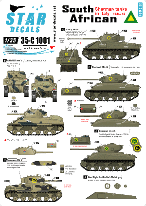 Star Decals 35-C1002 Chasseurs de chars M10 alliés en Italie 1/35