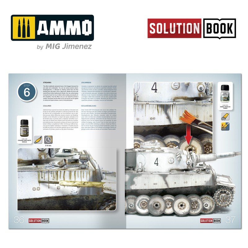 AMMO de Mig Jimenez 6601 Comment peindre les véhicules d&amp;#39;hiver allemands de la Seconde Guerre mondiale (Solutions) Multilingue – image 5
