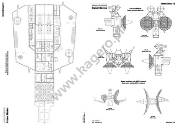 Kagero 7055 Le croiseur Moskva EN/PL – image 4