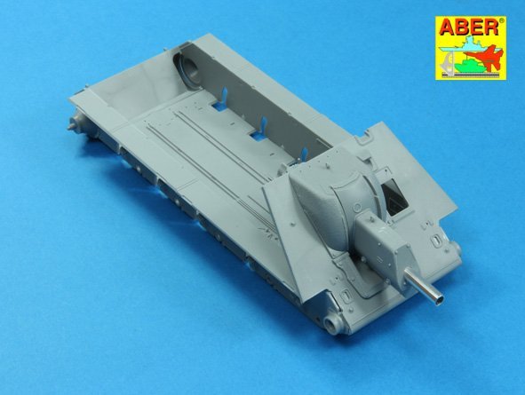 Aber 35L-204 Soviet 122mm M-30 barrel for SELF-PROPELLED GUN SU-122 1/35 – imagen 3