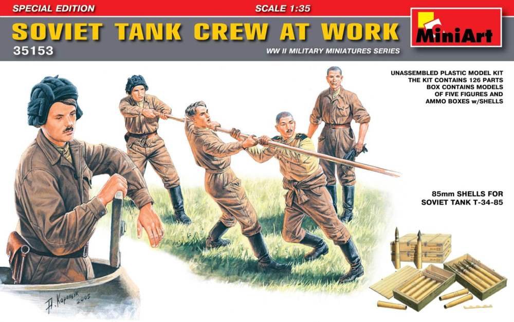 MiniArt 35153 Équipage de char soviétique au travail (Édition spéciale) (1/35)