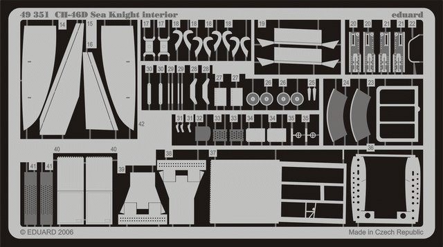Eduard 49351 CH-46D interior ACADEMY 1/48 – Bild 2