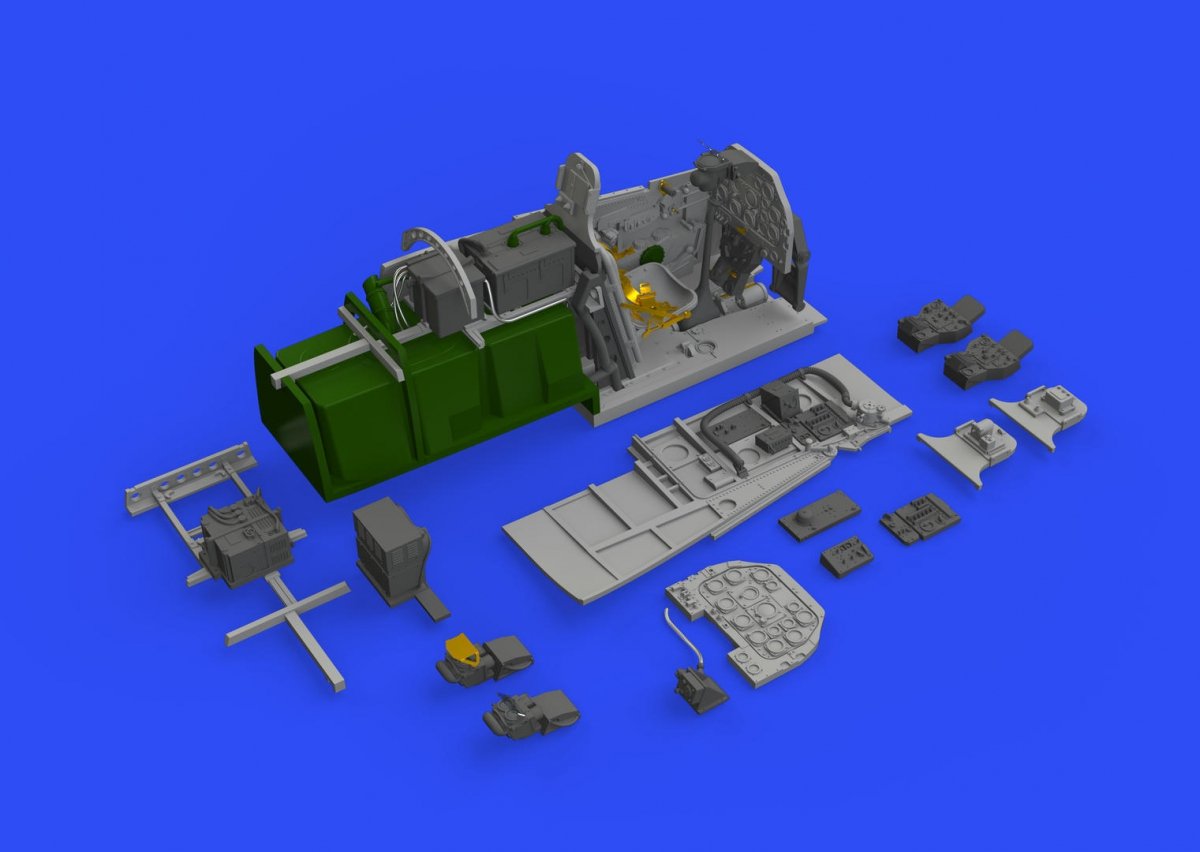 Cockpit Eduard 648522 P-51D au 1/48 EDUARD