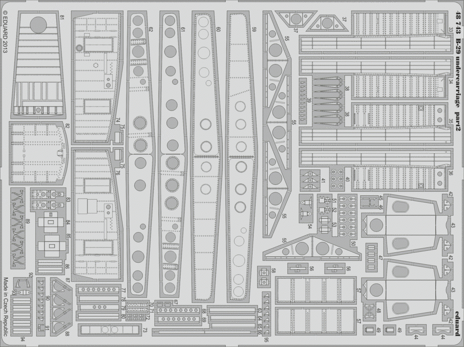 Eduard 48743 B-29 undercarriage 1/48 Revell – zdjęcie 2