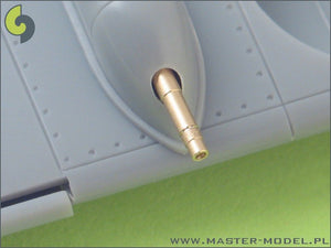 Master AM-48-016 German aircraft machine gun MK 108 (30mm) barrels &amp;amp; blast tubes (2pcs) 1/48 – immagine 3