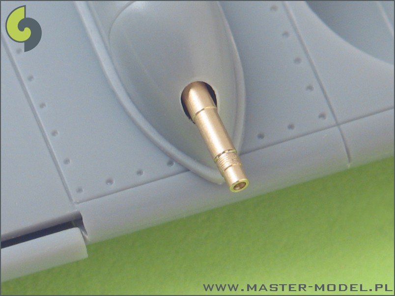 Master AM-48-016 German aircraft machine gun MK 108 (30mm) barrels &amp;amp; blast tubes (2pcs) 1/48 – immagine 3