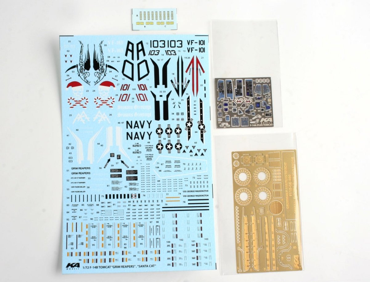 KA Models KP-72002A F-14A PLUS Tomcat &amp;quot;SantaCat&amp;quot; (ex Fujimi) 1/72 – imagen 14