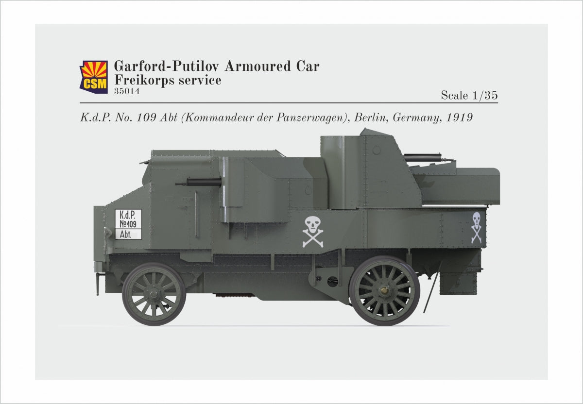 Copper State Models 35014 Garford-Putilov Armoured Car, Freikorps Service 1/35 – imagen 4