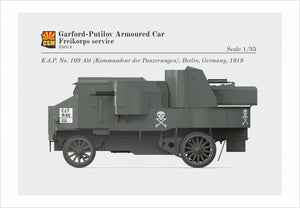 Copper State Models 35014 Garford-Putilov Armoured Car, Freikorps Service 1/35 – imagen 4