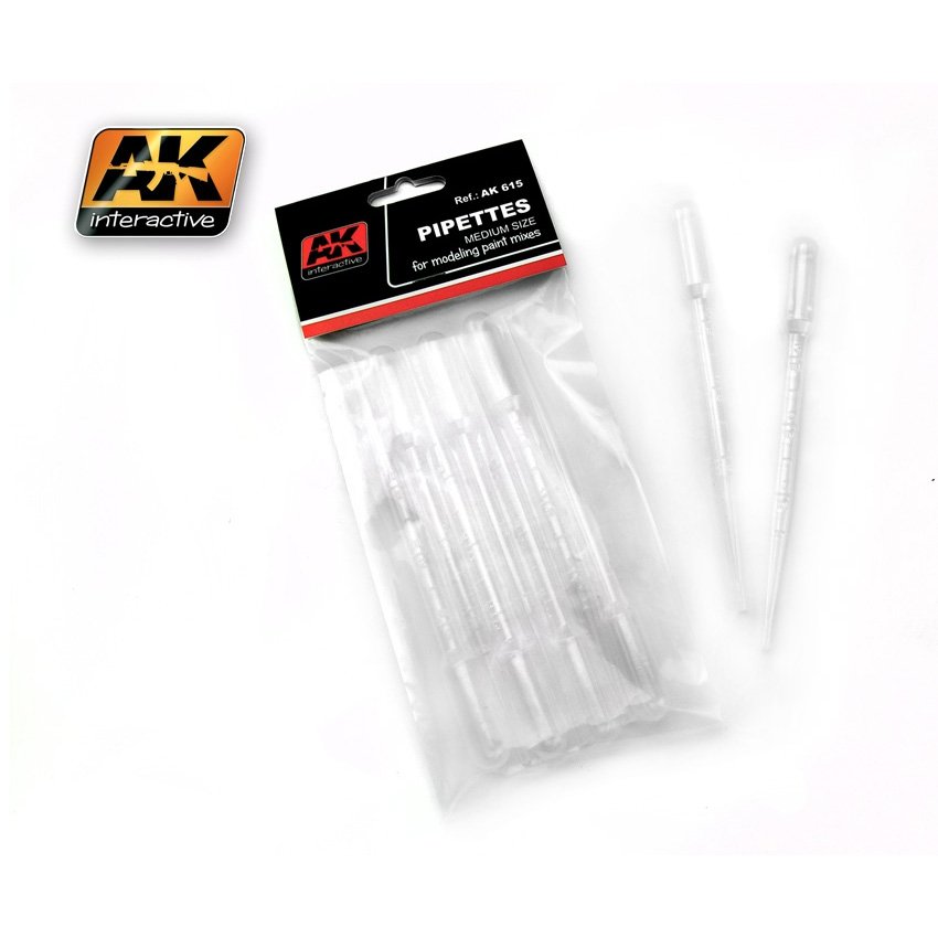Pipettes moyennes AK Interactive AK615, 7 unités (7 pièces)