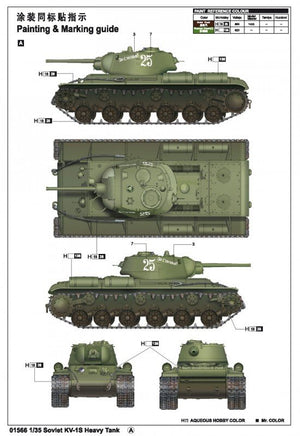 Trumpeter 01566 Soviet KV-1S Heavy Tank 1/35 – imagen 13
