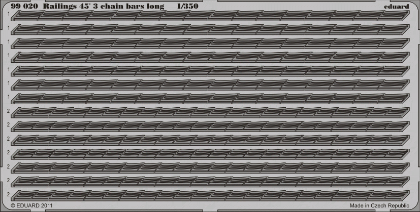 Eduard 99020 Railings 45´ 3 chain bars long 1/350