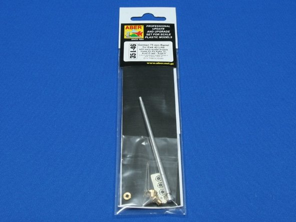 Aber 35L-046 German 75 mm Barrel for Kwk 40 L/48 with early model muzzle brake for Pz.Kpfw. IV Ausf.G late - Ausf.H 1/35 – immagine 3
