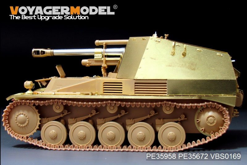 Voyager Model PE35958 WWII German self-propelled howitzer Wespe basic For TAMIYA 35200/35358 1/35 – immagine 23