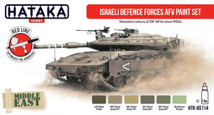 Hataka HTK-AS114 Israeli Defense Forces AFV paint set 6x17 ml