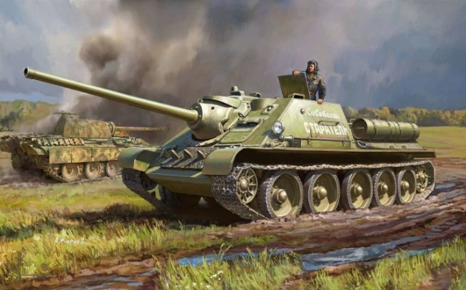 Zvezda 3690 Soviet tank destroyer SU-85 1/35 – zdjęcie 2
