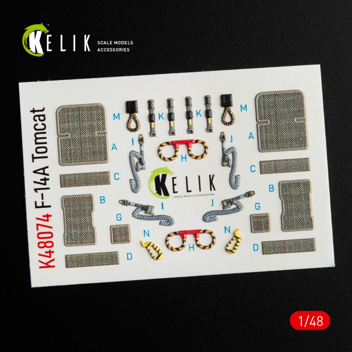 KELIK K48074 F-14A TOMCAT INTERIOR 3D DECALS FOR ITALERI KIT 1/48 – immagine 3