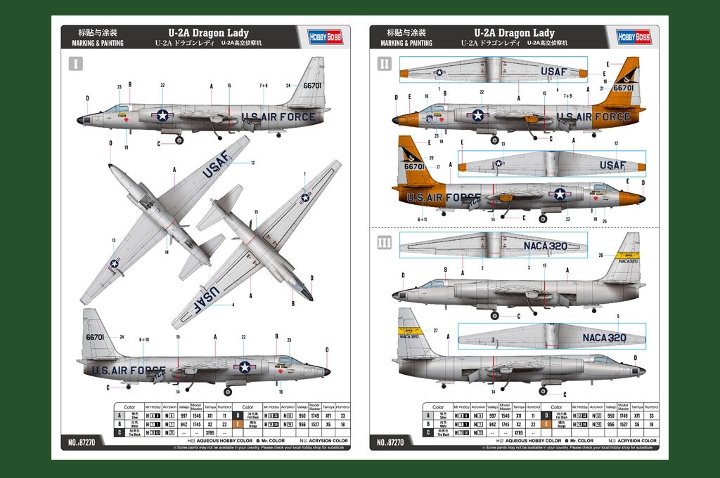 Hobby Boss 87270 U-2A Dragon Lady 1/72 – image 2