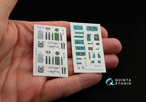 Quinta Studio QD72015 MiG-31DZ 3D-Printed &amp;amp; coloured Interior on decal paper (for Trumpeter kit) 1/72 – imagen 4