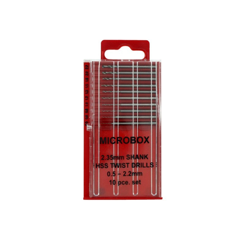 Modelcraft PDR4005 10 Pce Microbox Drill Set (0.5 - 2.2mm)